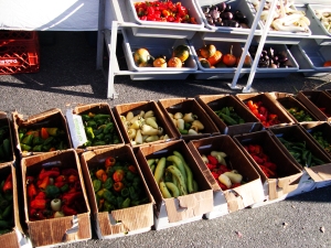Produce at the Charlottesville City Market
